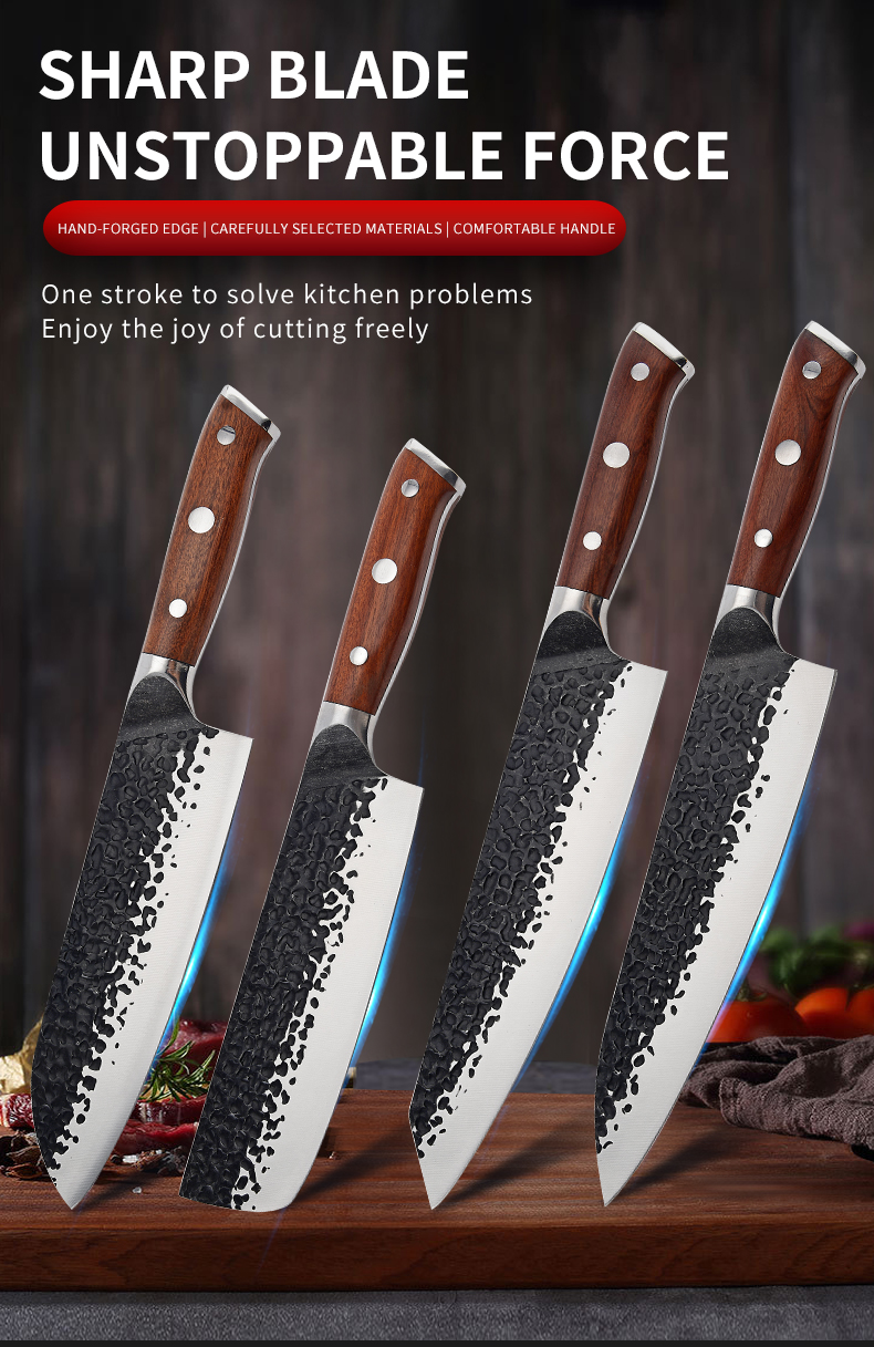 黑檀红贵宝八角9CR18三合钢刀-英文_01 黑檀红贵宝八角9CR18三合钢刀-英文_01