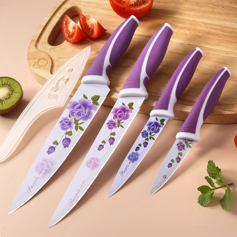 nice color 3pcs kitchen knife set