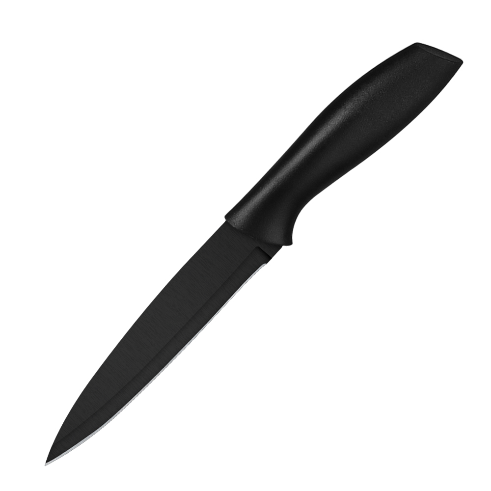 Black Plastic Handle Kitchen Knife Set