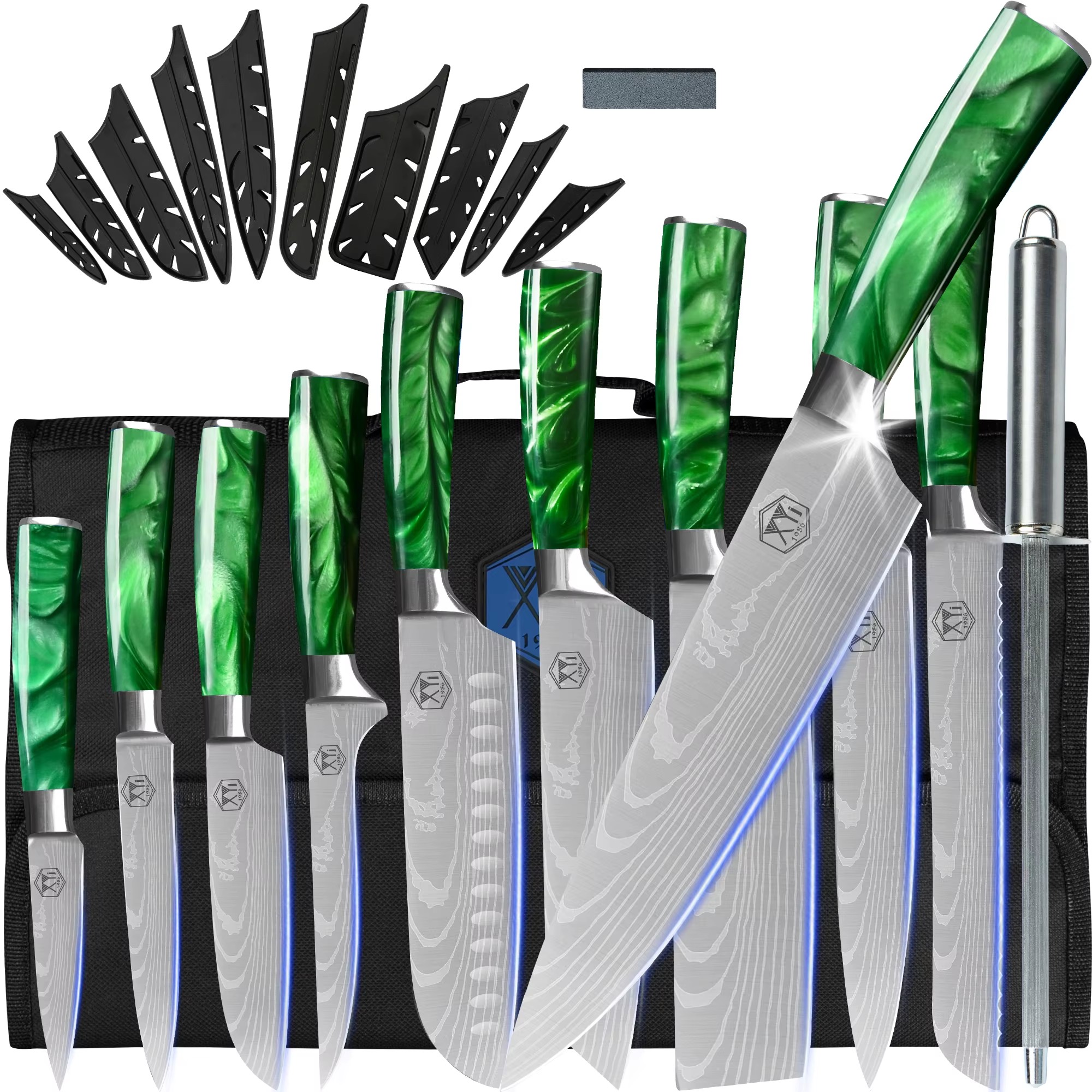 XYj-10-pieces-Japanese-Chef-Knives-Set-With-Scissor-Sharpener-Rod-Carry-Bag-Sheath-Stainless-Steel
