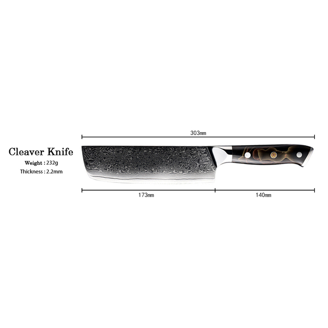 High Carbon Japanese Cleaver Knife