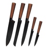 5 Piece Knife Set With Acacia Stand S6-015