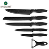 6-Piece Black Chef Knife Set