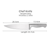 Ergonomic Handle Chef Knife Design