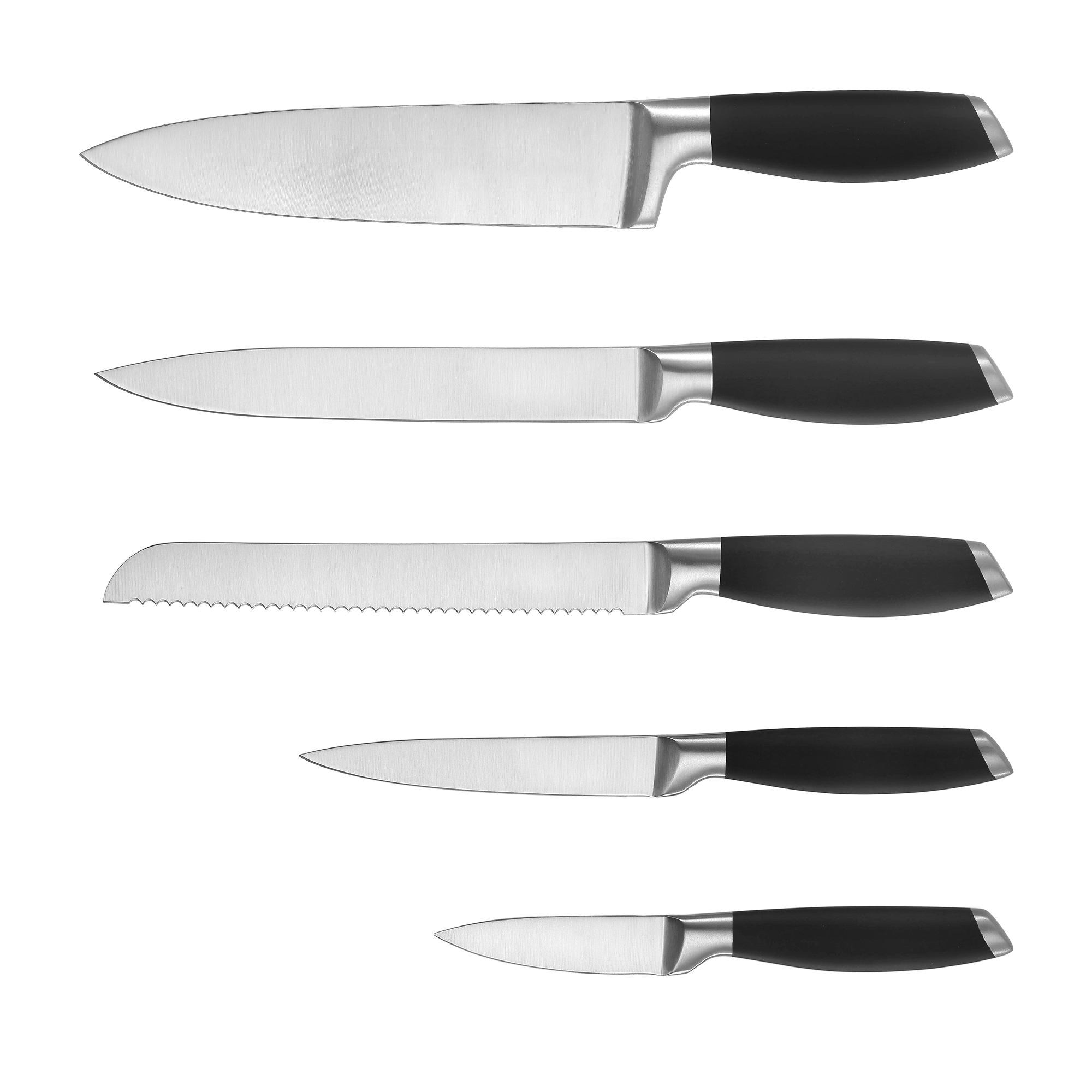 Professional Knife Set with Built-in Sharpener