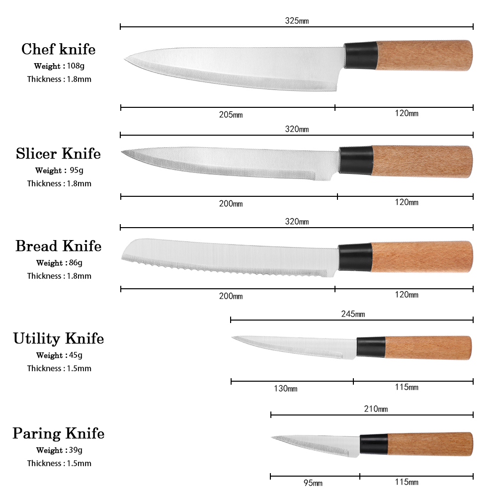 Wooden Handle Knife Sets Factory