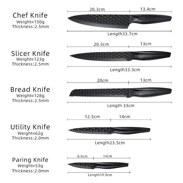 5 Pieces Knife Set