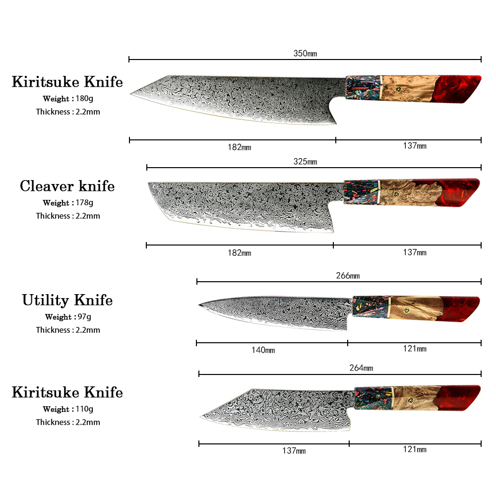 Global Damascus Knives