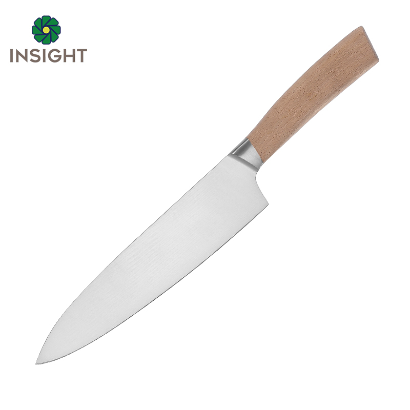 Chef Knife With Wooden Handle