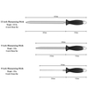 Diamond Carbon Steel Professional Knife Sharpener Rod