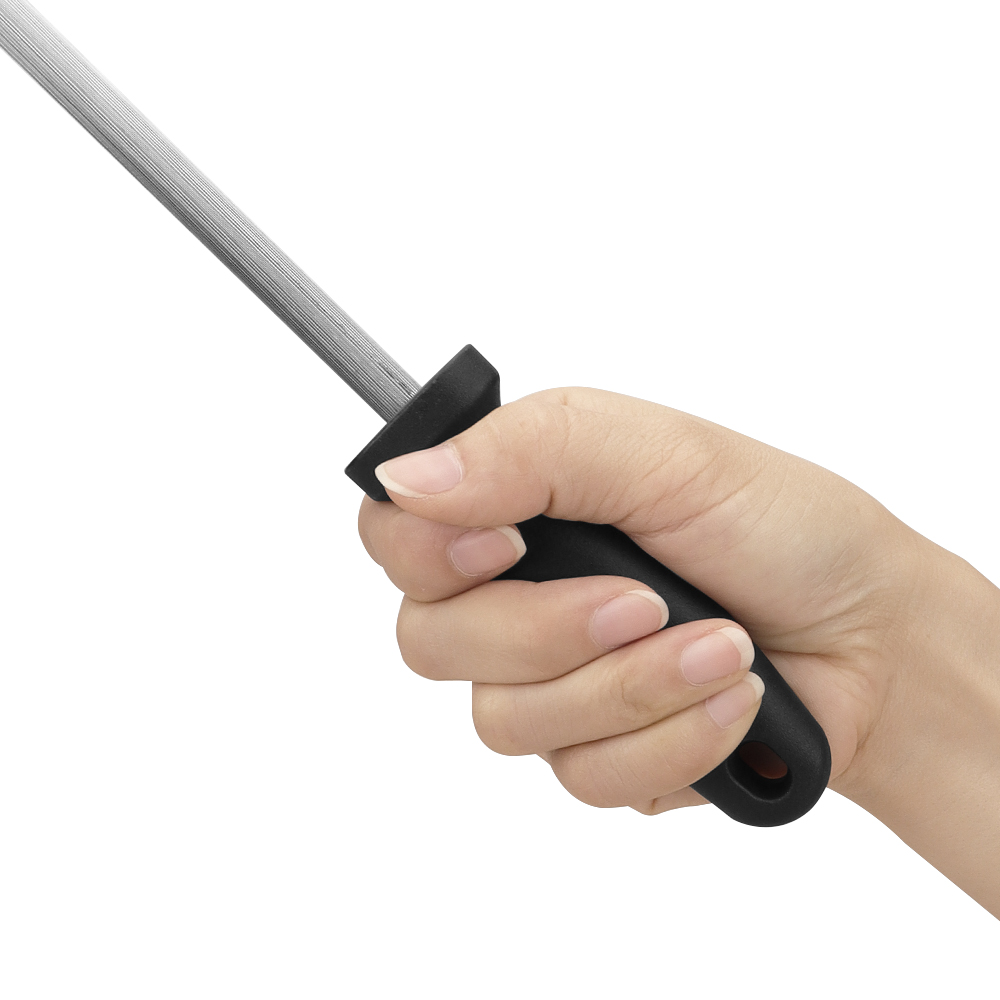 Knife Sharpening Rod with Ergonomic PP Handle