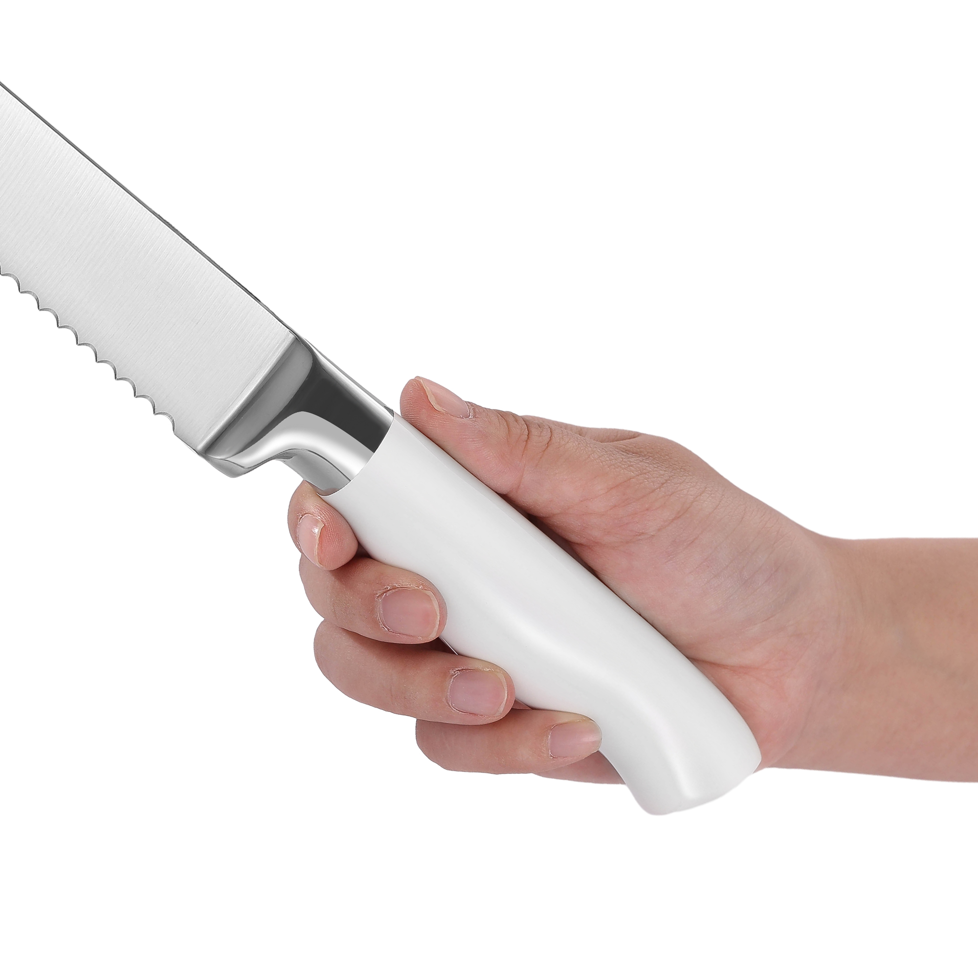6PCS 3CR13 Stainless Steel Knife Block Set