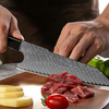 Damascus Kitchen Knife With G10 Handle