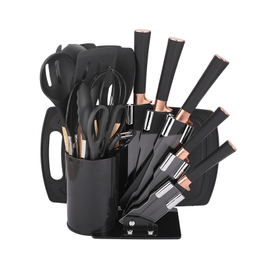 Knife Set With Acrylic Knife Block