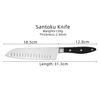 7 Inch Stainless Steel Santoku Knife