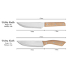 Wood Handle Stainless Steel Knife Set