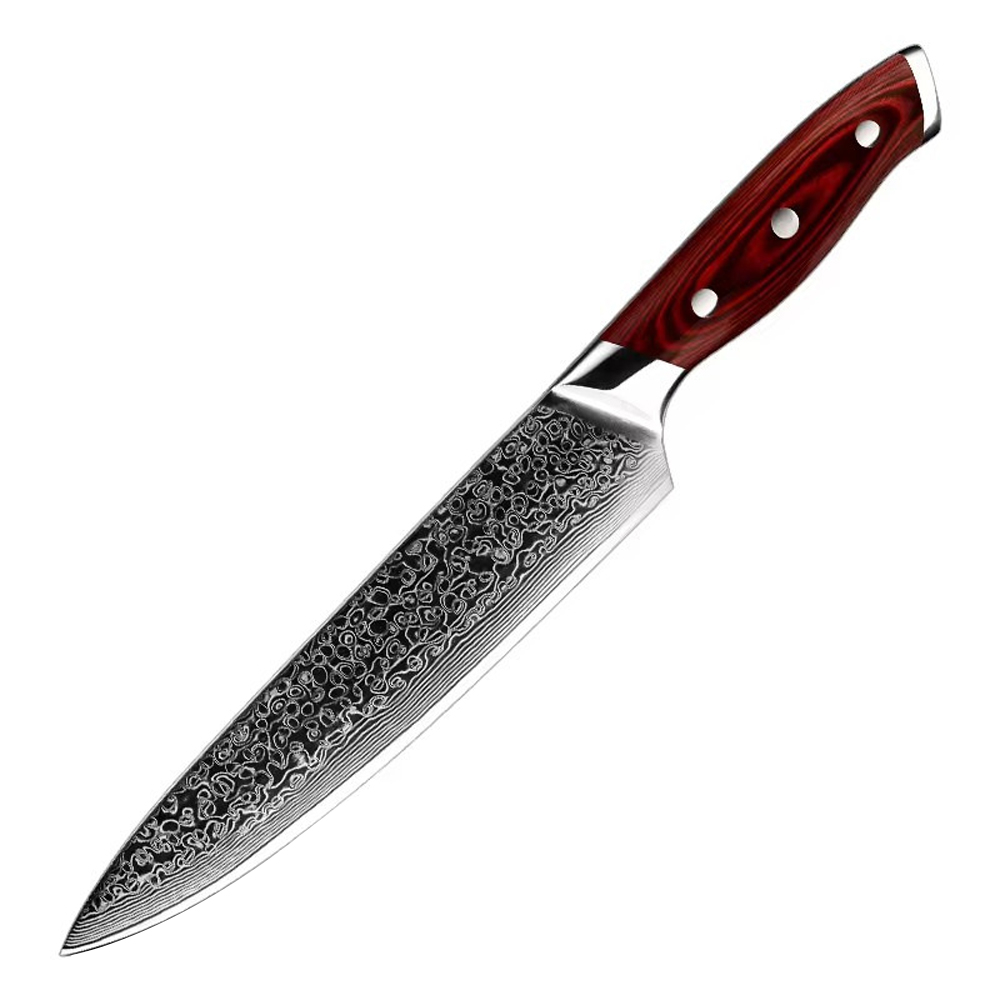 Stainless Steel Damascus Texture Kitchen Knife Set