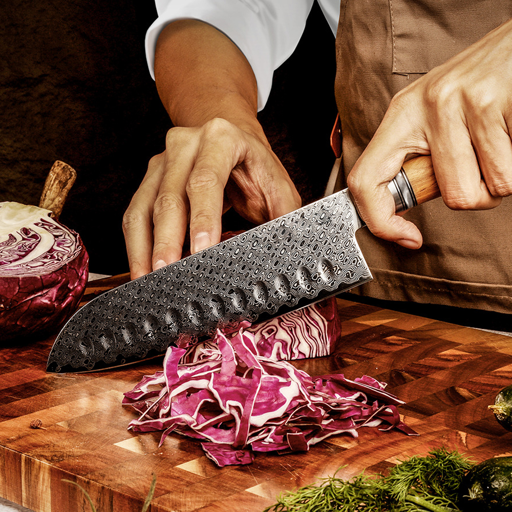 Professional High Carbon Santoku Knife