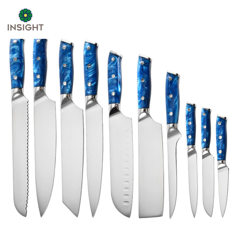 Kitchen Knife Set with Resin Handle