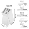 Sharp Knife Sets with Block 