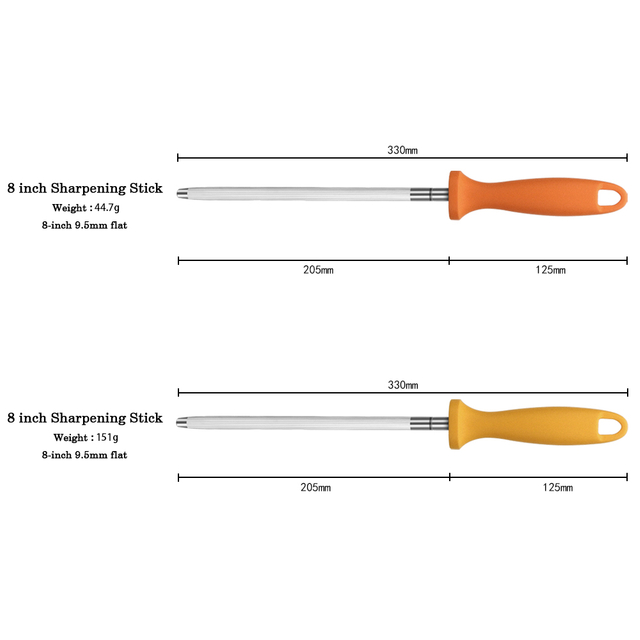 Professional Carbon Steel Black Knife Sharpening Steel
