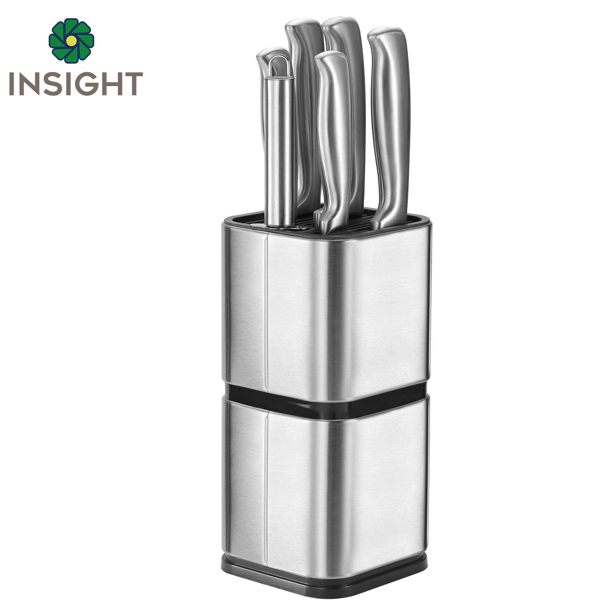 7-Piece Silver Kitchen Knife Set for Home