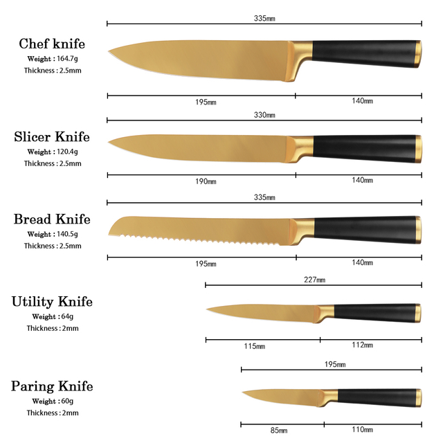6 Piece Knife Set With Stand S6-013