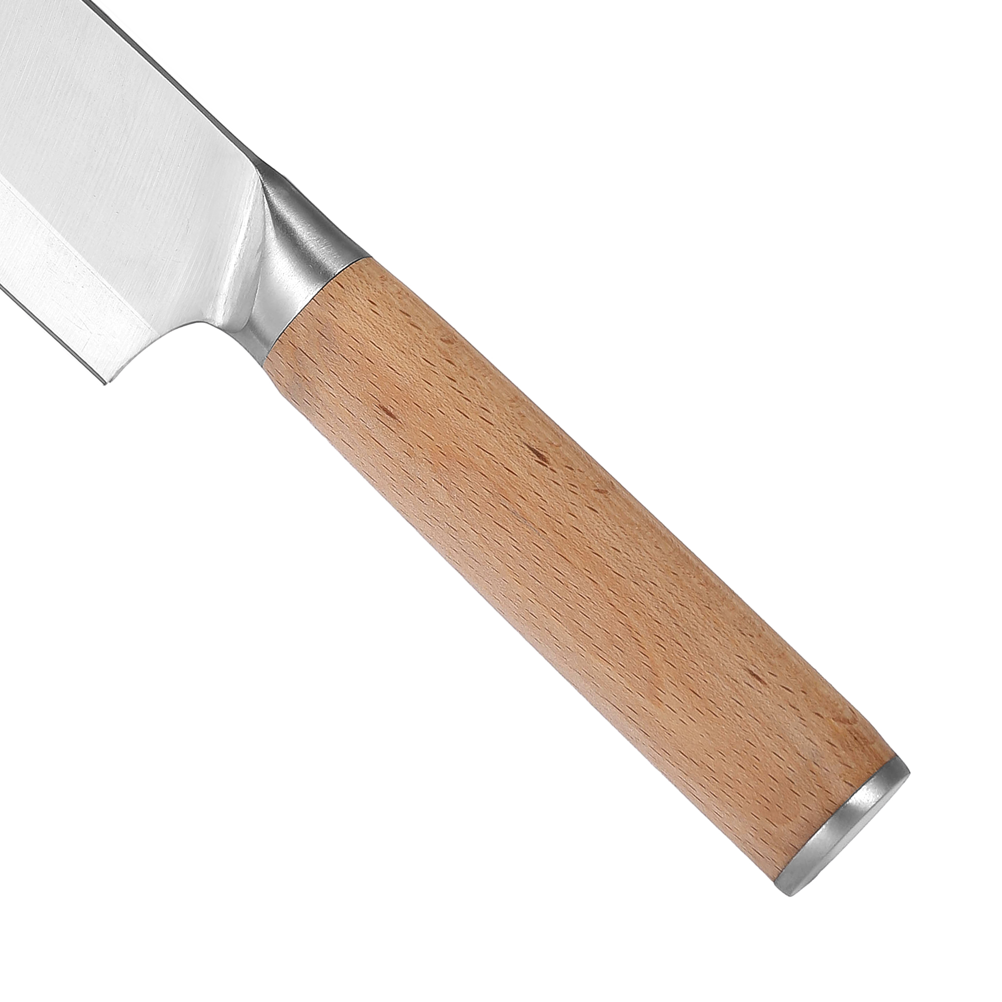 Premium Sharp Wooden Santoku Knife