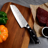 Stainless Steel Wooden Handle Santoku Knife