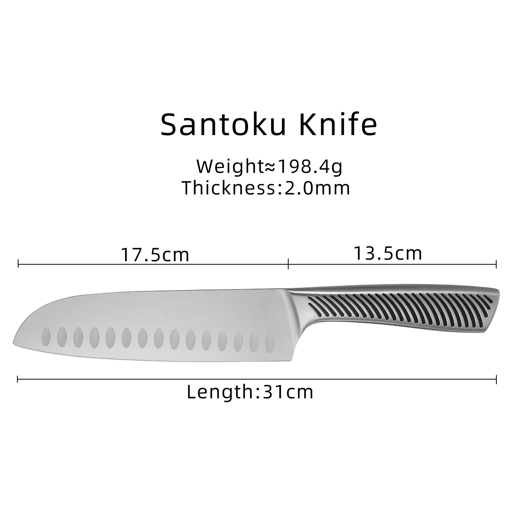7 Inch Kitchen Knife Ultra Sharp Santoku Knife