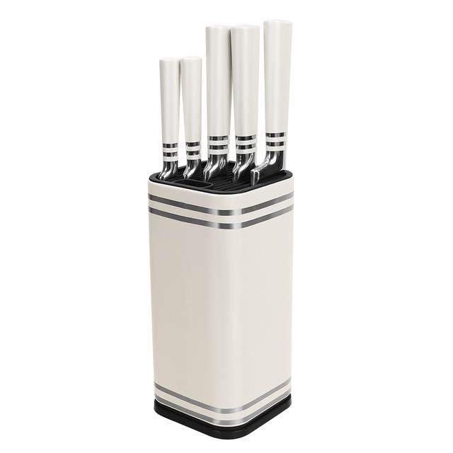 White Handle 3Cr13 Stainless Steel Knife Set