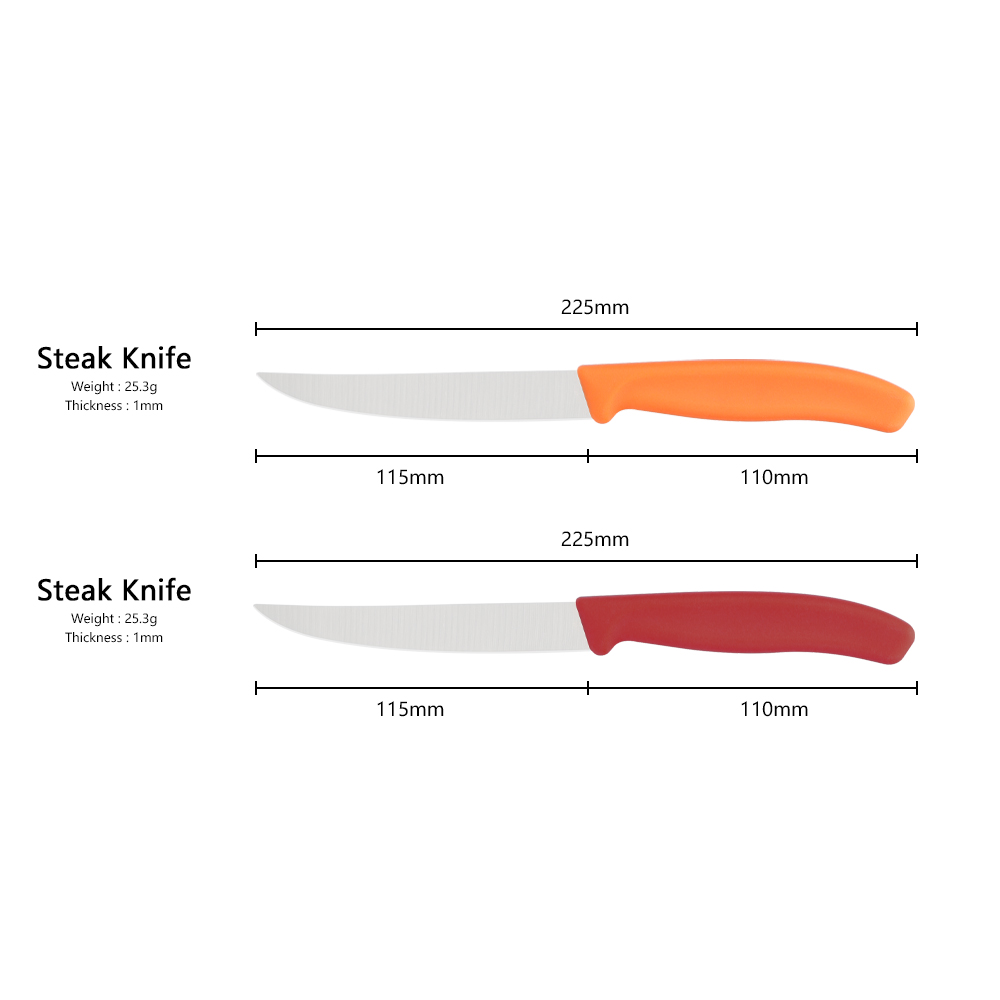 Stainless Steel Serrated Steak Knives
