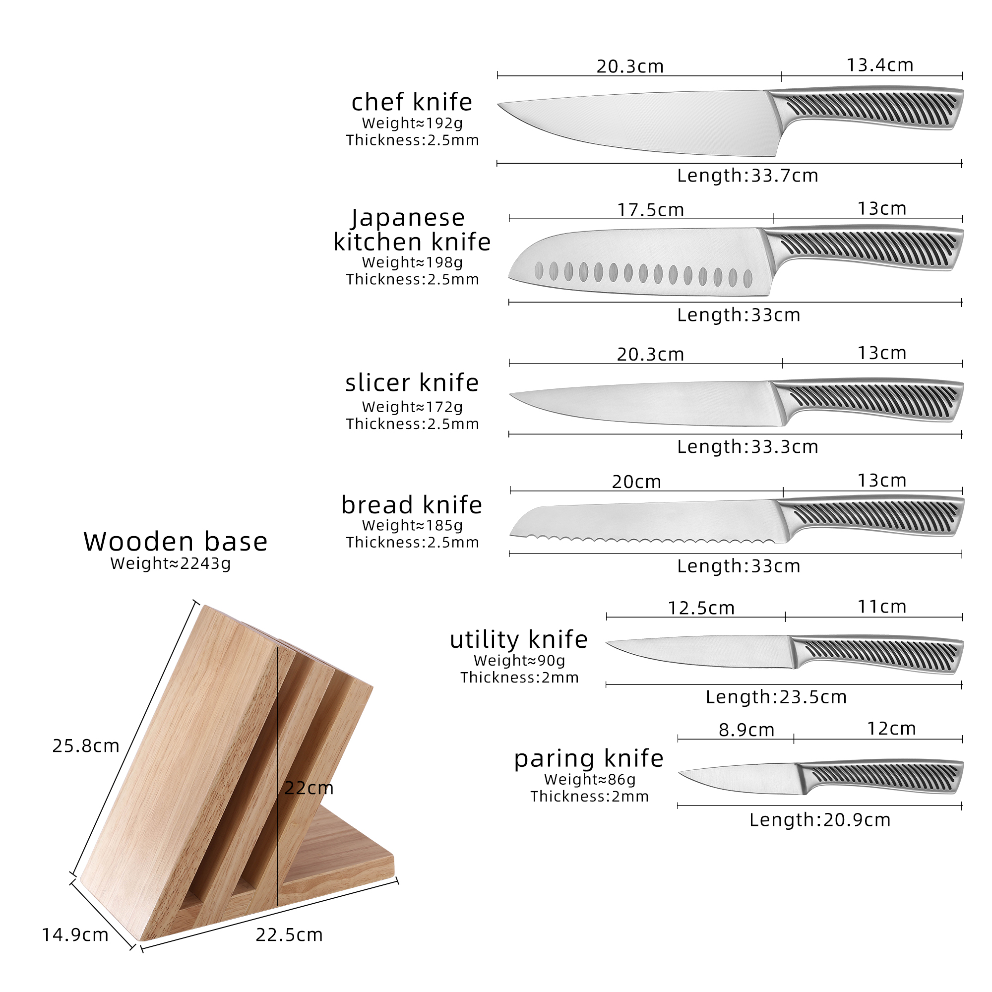 Knife Sets for Kitchen with Block