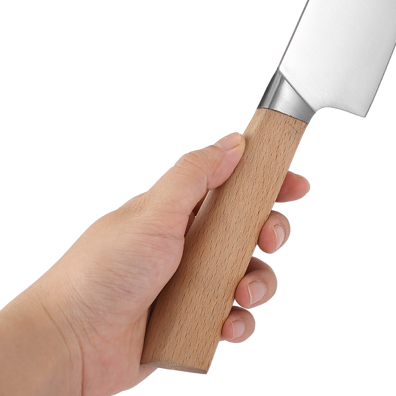 Chef Knife With Wooden Handle