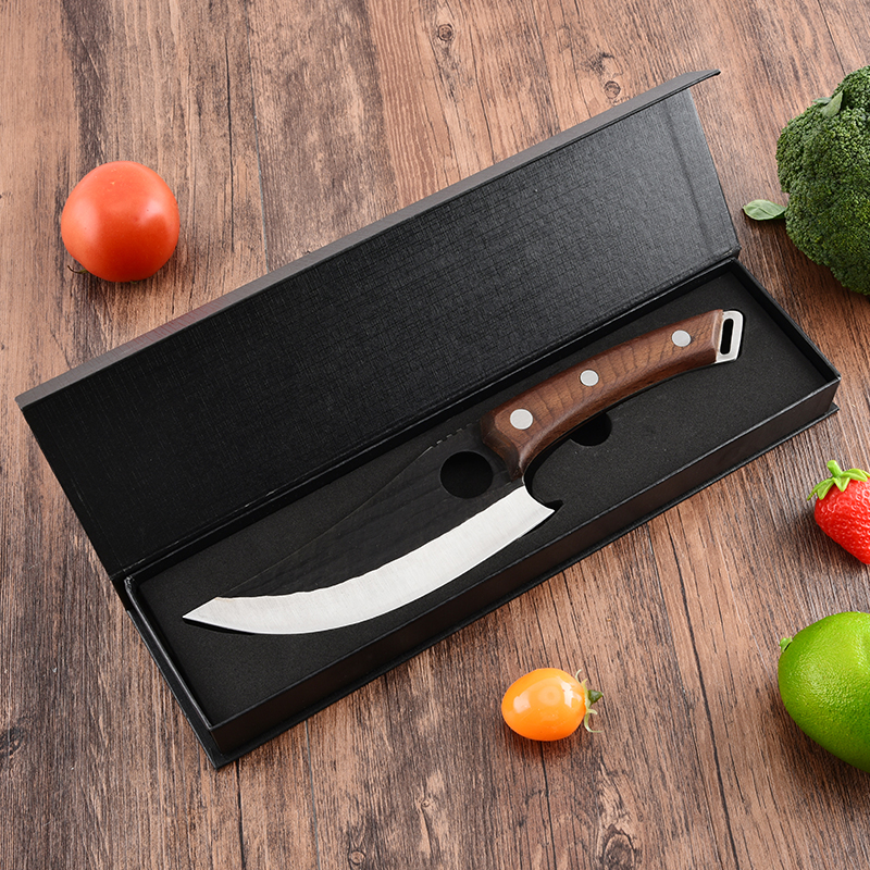 Classic Butcher Knife With Wooden Handle