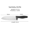Professinal PP Handle Santoku Knife