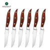 Red Stainless Steel Steak Knife Set