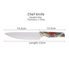 Stainless Steel Plastic Handle Chef Knife