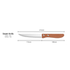 High Carbon Stainless Steel Serrated Steak Knife