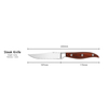 Red Stainless Steel Steak Knife Set