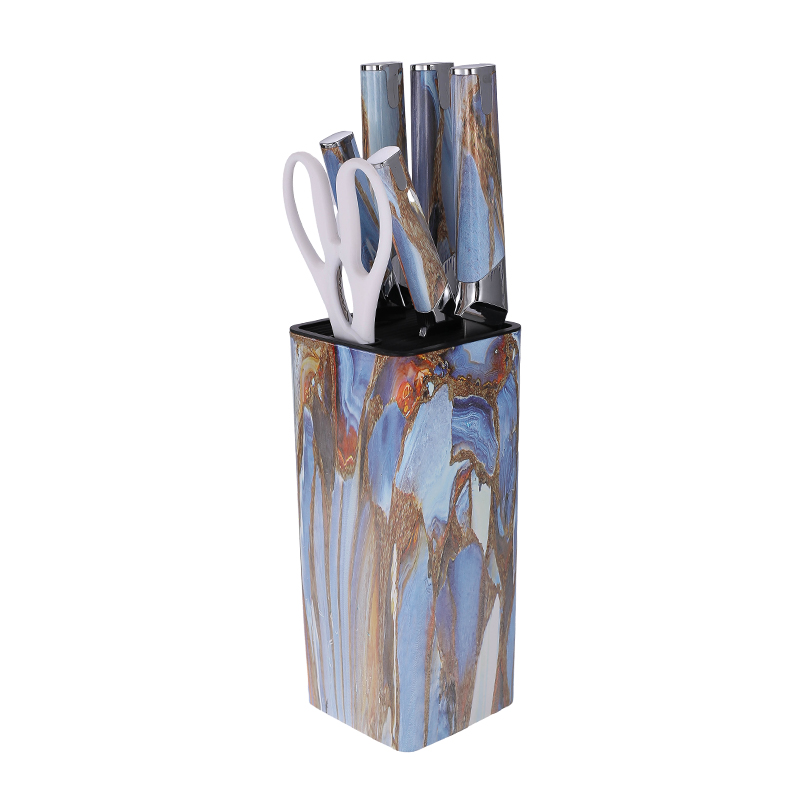 7-Piece Kitchen Knife Set with Knife Block