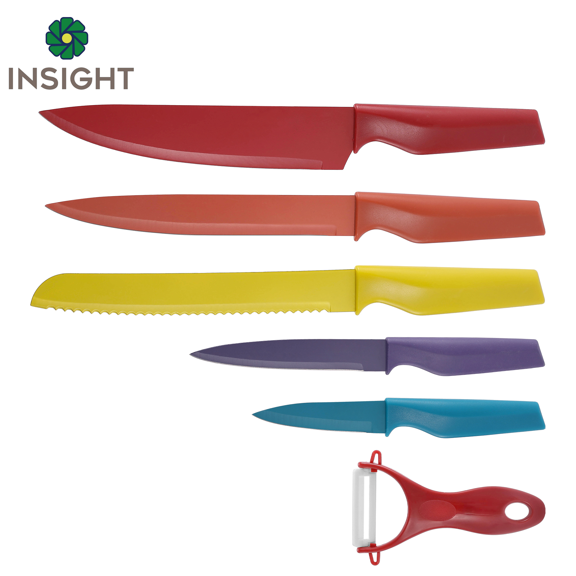 5 Pieces Knife Sets for Kitchen with Block