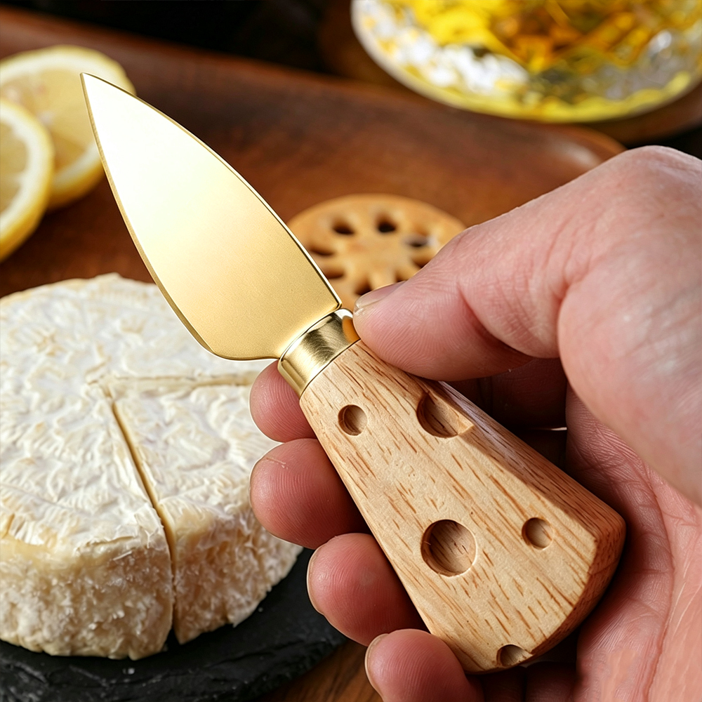 Stainless Steel Gold Cheese Tool Set 