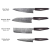 Stainless Steel Damascus Pattern Chef Knife Set