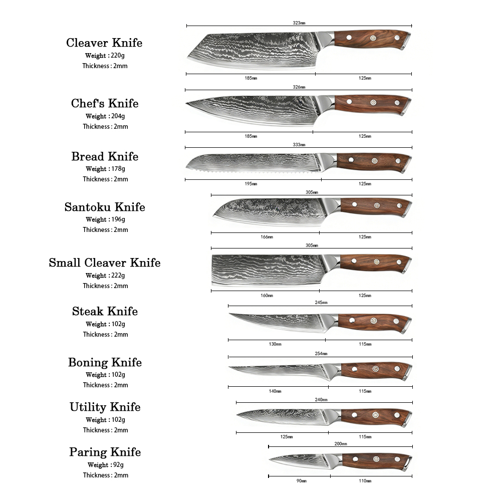Ultra Sharp Kitchen Knives for Cooking