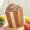 7 Slot Wooden Knife Holder for Countertop