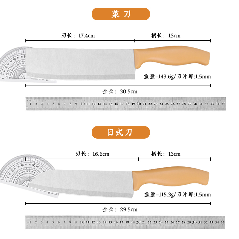 Kitchen Knife with Plastic Handle