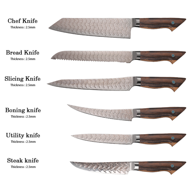 Damascus Steel Sharp Blade Cooking Knife