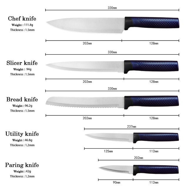 Anti-Rust Stainless Steel Knives