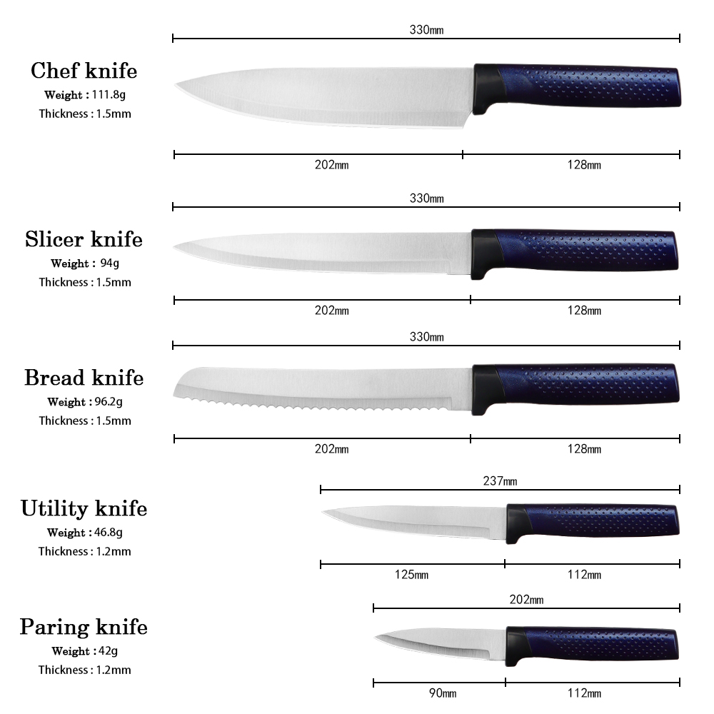 Anti-Rust Stainless Steel Knives